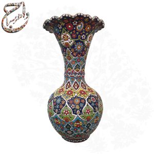 گلدان سفالی میناکاری