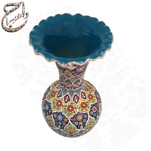 گلدان سفالی میناکاری