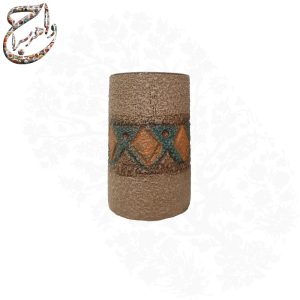 سفال پارچ و لیوان طراحی گلی