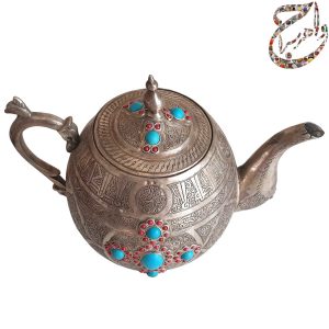قوری تزئینی قدیمی هندی قلمزنی