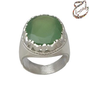 جید سبز رکاب نقره