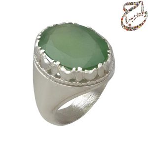 جید سبز رکاب نقره