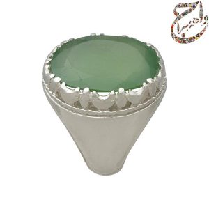 جید سبز رکاب نقره