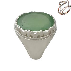 جید سبز رکاب نقره