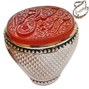 عقیق سرخ یمنی خط مبین رکاب استاد افتخاری