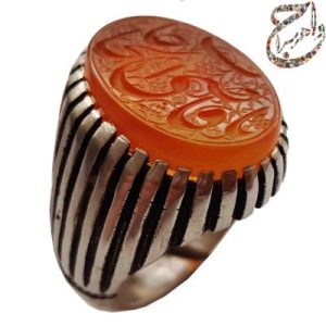 عقیق خط شه حکاکی یا قاضی الحاجات