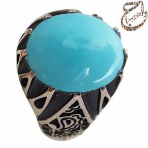 فیروزه عجمی رکاب نقره