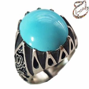 فیروزه عجمی رکاب نقره
