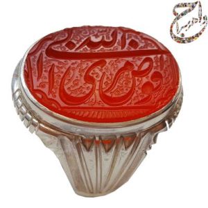عقیق یمنی خط استاد شمس حکاکی افوض امری