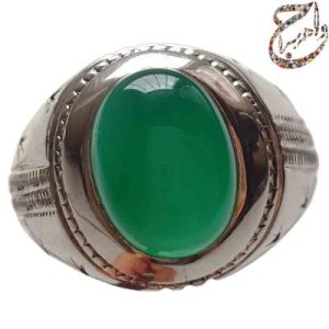 عقیق سبز لامپی رکاب سید