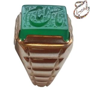 عقیق سبز حکاکی استاد جواد حیدری طه