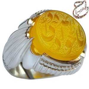 عقیق زرد خط استاد حرّ