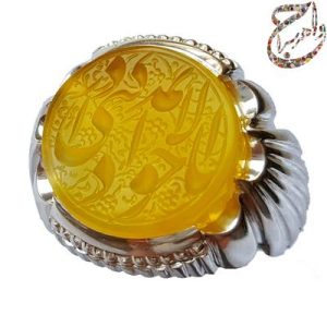 عقیق زرد خط استاد حرّ