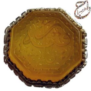 عقیق هشت گوش خط استاد بهجت