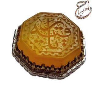عقیق هشت گوش خط استاد بهجت