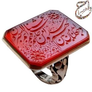 عقیق هندی خط استاد محقق