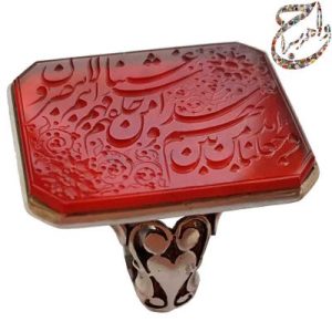 عقیق هندی خط استاد محقق