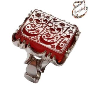 عقیق یمنی خط استاد جواد حیدری (طه)
