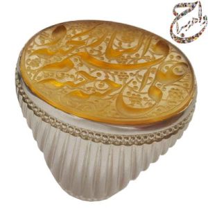 عقیق نباتی یمنی خط استاد رضا قربانی