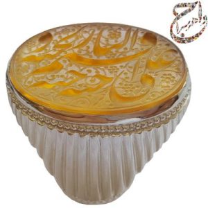 عقیق نباتی یمنی خط استاد رضا قربانی