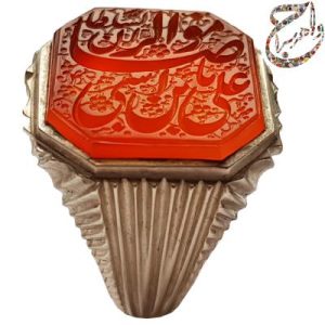 عقیق سرخ یمنی خط استاد میرزا