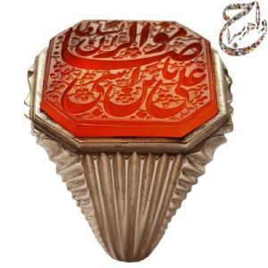 عقیق سرخ یمنی خط استاد میرزا