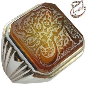 انگشتر عقیق یمنی خط استاد حرّ