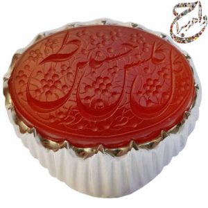 عقیق یمنی خط استاد جواد حیدری طه رکاب استاد افتخاری