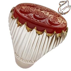 عقیق یمنی خط استاد جواد حیدری طه رکاب استاد افتخاری