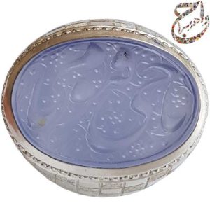 عقیق کبود یمنی حکاکی حرّ رکاب کاشی استاد افتخاری