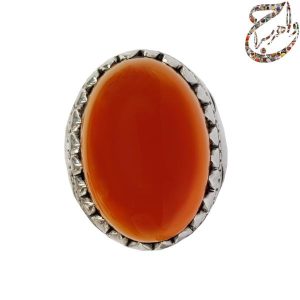 عقیق درشت پرتقالی کلاهدار