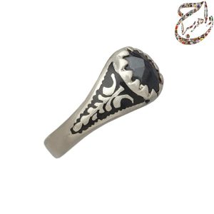 اونیکس تراش عدسی رکاب سیاه قلم