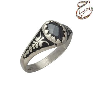 اونیکس تراش عدسی رکاب سیاه قلم