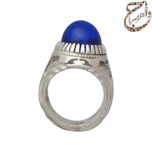 یاقوت سنتتیک رکاب نقره طرح ممی