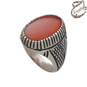 عقیق سرخ رکاب دست ساز