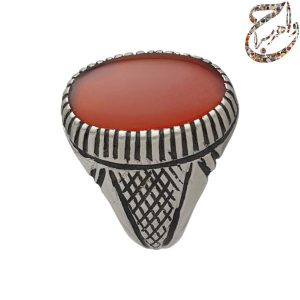 عقیق سرخ رکاب دست ساز