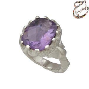 آمیتیست تراش عدسی
