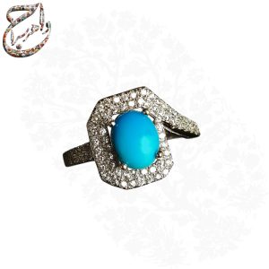انگشتر فیروزه مصری زنانه