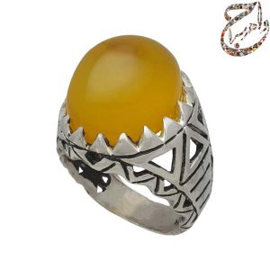 عقیق درشت زرد معدنی