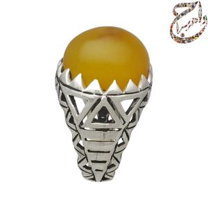 عقیق درشت زرد معدنی