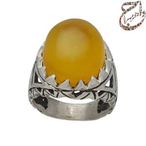 عقیق درشت زرد معدنی