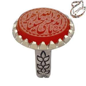 عقیق یمنی خط استاد ربیع رکاب قلمزنی ماشینی110