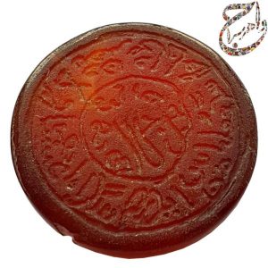 مهره عقیق حکاکی قدیمی