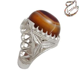 عقیق سلیمانی رکاب نقره