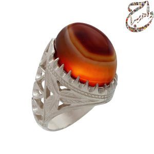عقیق سلیمانی رکاب نقره