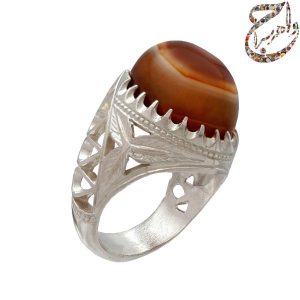 عقیق سلیمانی رکاب نقره