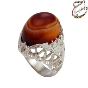 عقیق سلیمانی رکاب نقره
