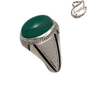 عقیق سبز رکاب دست ساز