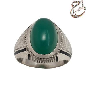عقیق سبز رکاب دست ساز