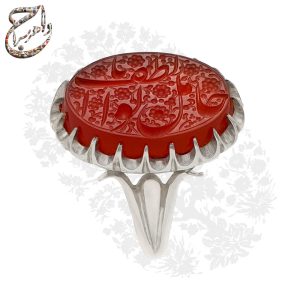 انگشتر عقیق سرخ یمنی دست ساز
